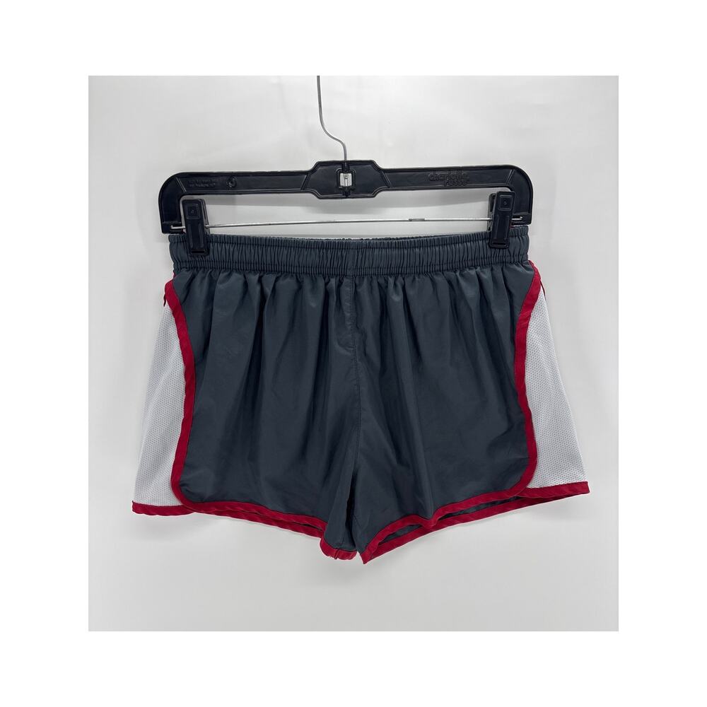 Cotton Candy Medium Women's dark gray/red/white running shorts